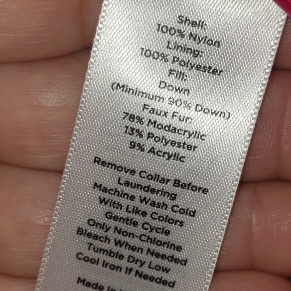 3X Plus Size Talbots Bright Pink Women's Puffer Jacket Coat winter - Picture 6 of 6